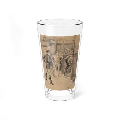 Passing It Along, Puck interior Illustration, 1898 (Magazine Illustration) Pint Glass 16oz-16oz-Go Mug Yourself