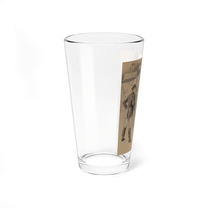 Passing It Along, Puck interior Illustration, 1898 (Magazine Illustration) Pint Glass 16oz-Go Mug Yourself