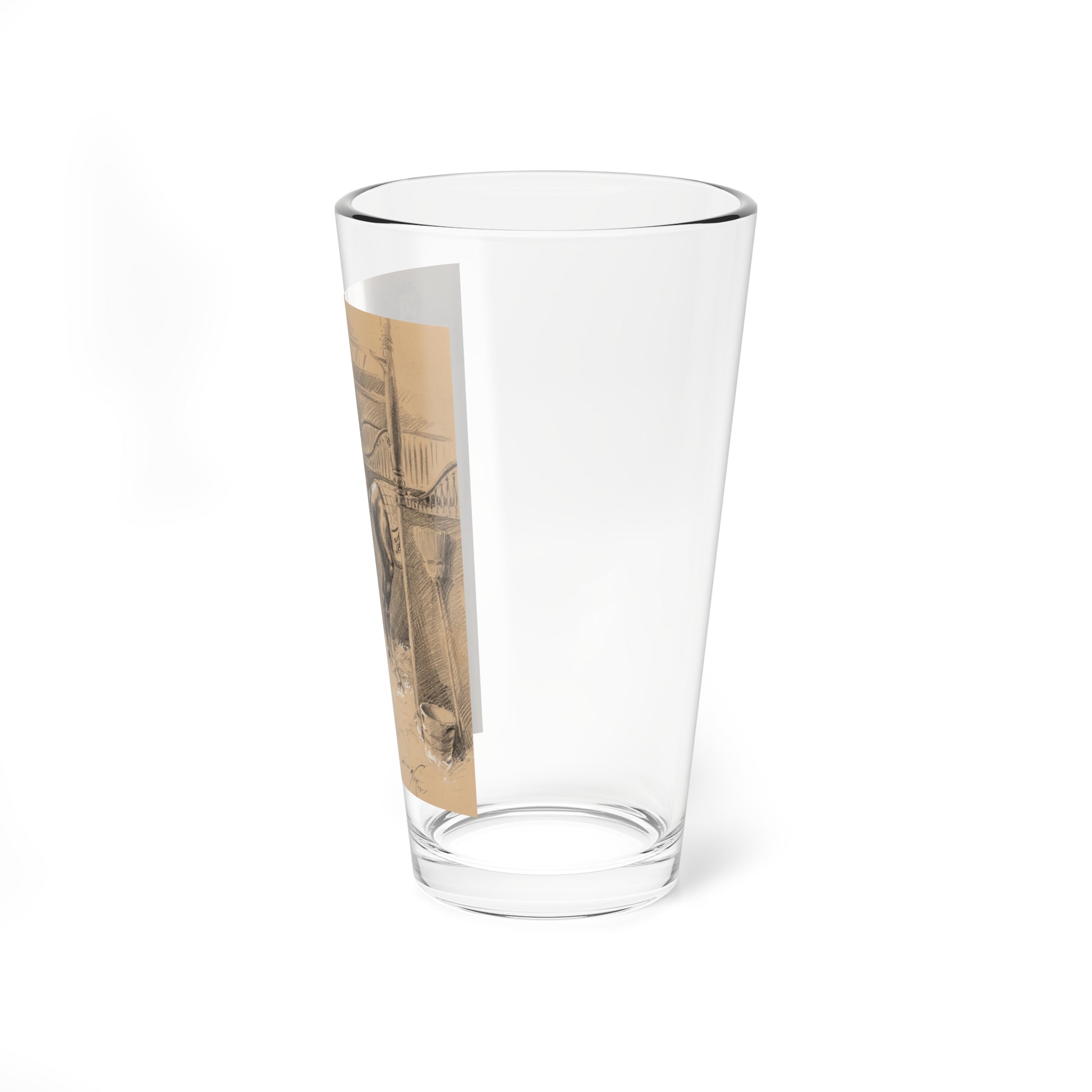 Passing It Along, Puck interior Illustration, 1898 (Magazine Illustration) Pint Glass 16oz-Go Mug Yourself