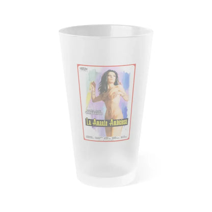 PASSIONATE LOVERS 1982 Movie Poster - Frosted Pint Glass 16oz 16oz Frosted - Go Mug Yourself