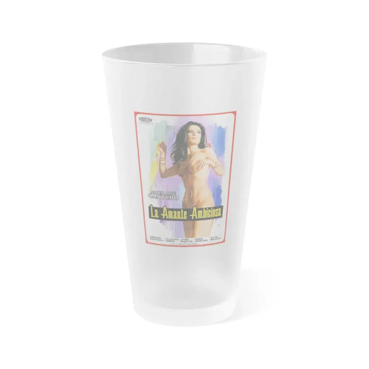 PASSIONATE LOVERS 1982 Movie Poster - Frosted Pint Glass 16oz 16oz Frosted - Go Mug Yourself