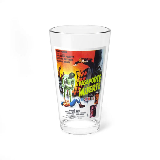 PASSPORT TO DEATH 1968 Movie Poster - Pint Glass 16oz-16oz-Go Mug Yourself