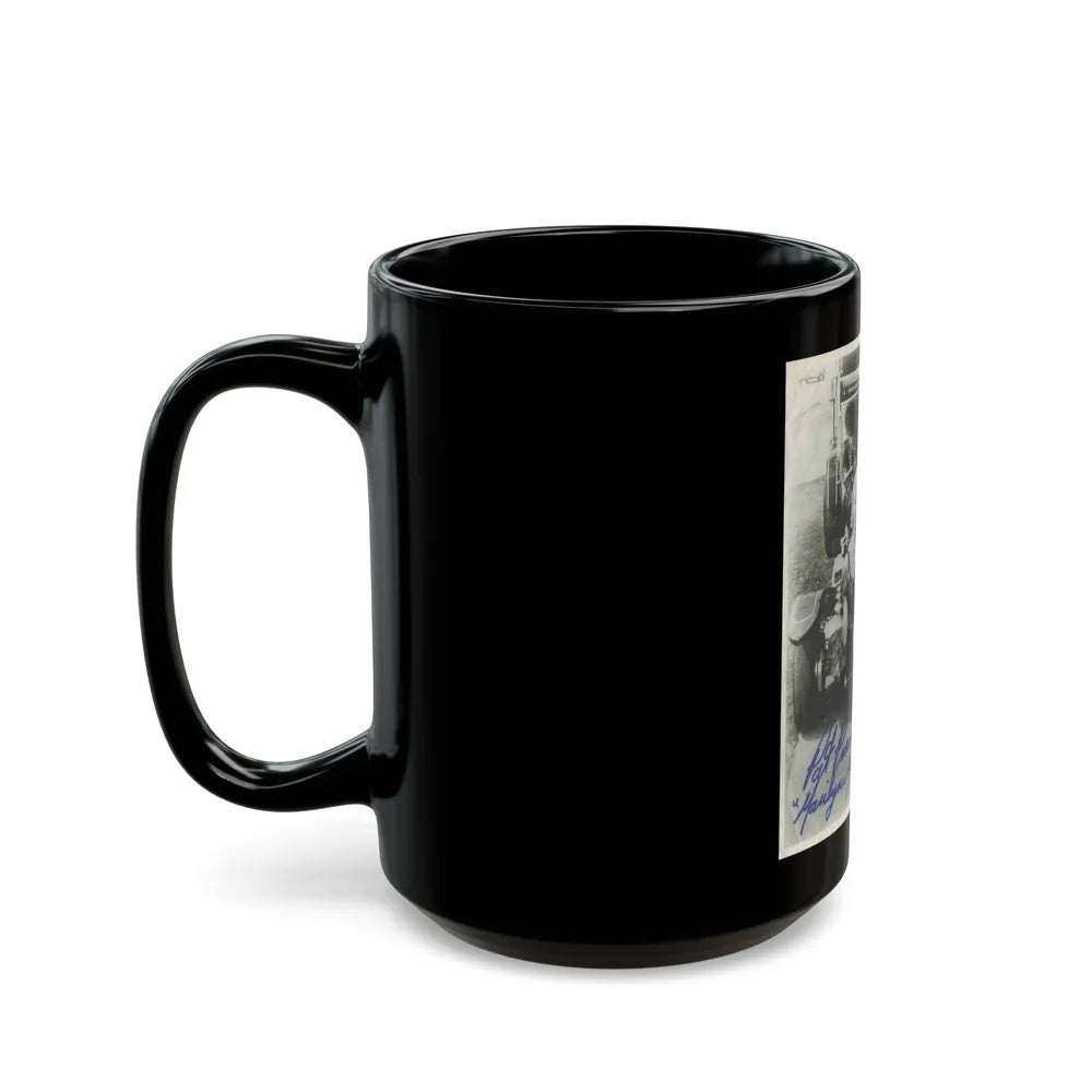 Pat Priest #04 (Vintage Female Icon) Black Coffee Mug-Go Mug Yourself