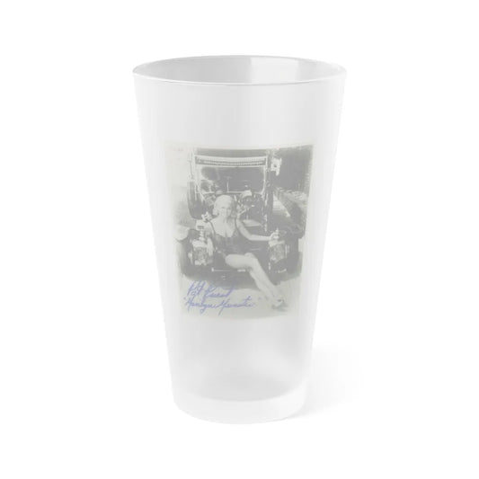 Pat Priest #04 (Vintage Female Icon) Frosted Pint Glass 16oz-16oz-Frosted-Go Mug Yourself