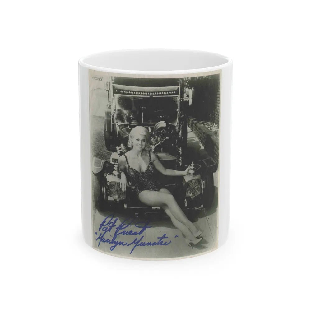 Pat Priest #04 (Vintage Female Icon) White Coffee Mug-11oz-Go Mug Yourself