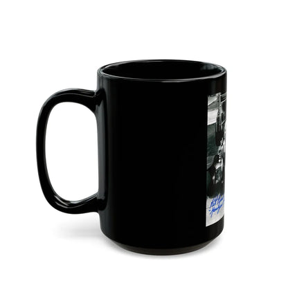 Pat Priest #041 (Vintage Female Icon) Black Coffee Mug-Go Mug Yourself