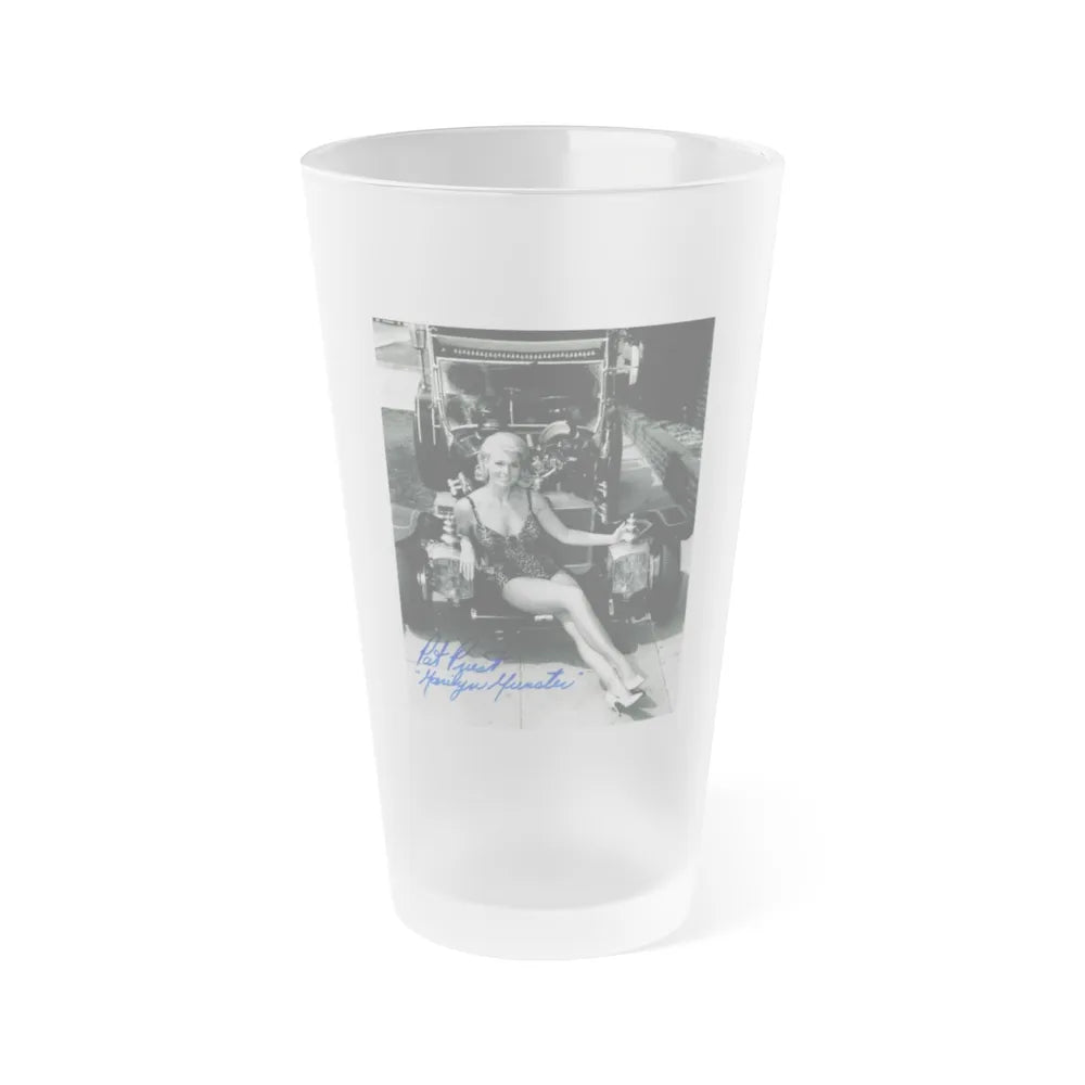 Pat Priest #041 (Vintage Female Icon) Frosted Pint Glass 16oz-16oz-Frosted-Go Mug Yourself