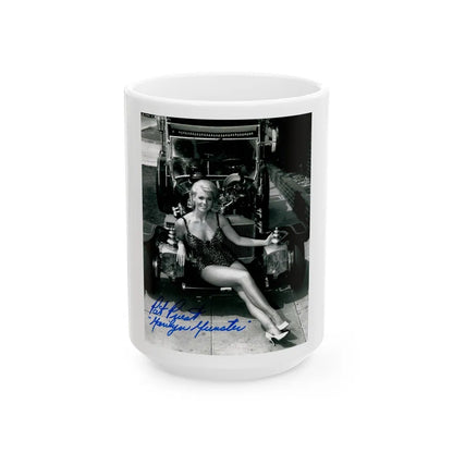 Pat Priest #041 (Vintage Female Icon) White Coffee Mug-15oz-Go Mug Yourself