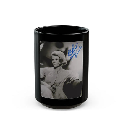 Pat Priest #11 (Vintage Female Icon) Black Coffee Mug-15oz-Go Mug Yourself