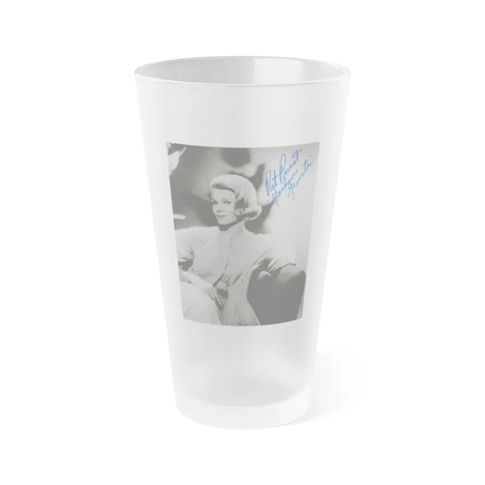 Pat Priest #11 (Vintage Female Icon) Frosted Pint Glass 16oz-16oz-Frosted-Go Mug Yourself