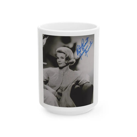 Pat Priest #11 (Vintage Female Icon) White Coffee Mug-15oz-Go Mug Yourself