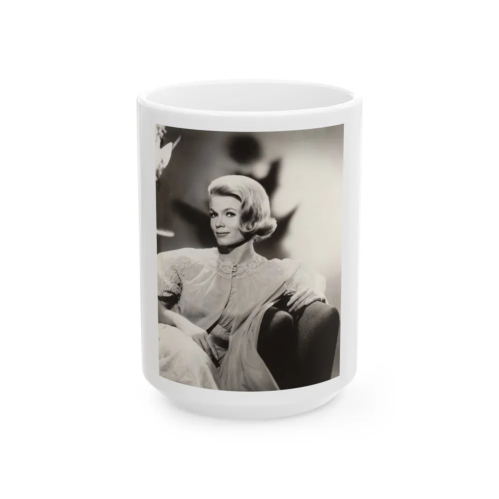 Pat Priest #111 (Vintage Female Icon) White Coffee Mug-15oz-Go Mug Yourself