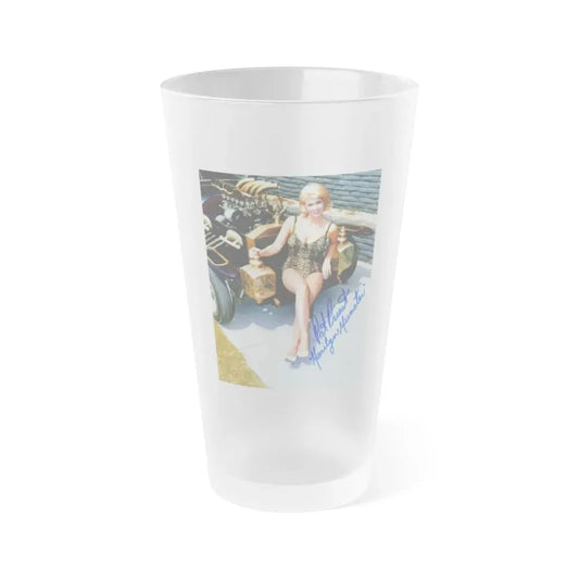 Pat Priest #12 (Vintage Female Icon) Frosted Pint Glass 16oz 16oz Frosted - Go Mug Yourself
