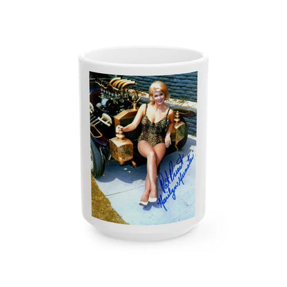 Pat Priest #12 (Vintage Female Icon) White Coffee Mug-15oz-Go Mug Yourself