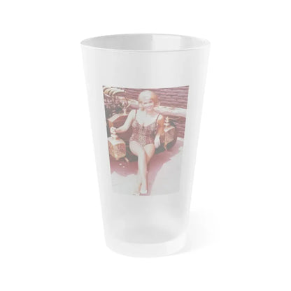 Pat Priest #121 (Vintage Female Icon) Frosted Pint Glass 16oz 16oz Frosted - Go Mug Yourself