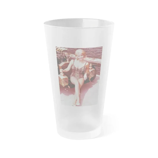 Pat Priest #121 (Vintage Female Icon) Frosted Pint Glass 16oz 16oz Frosted - Go Mug Yourself
