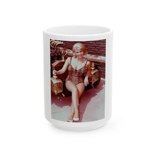 Pat Priest #121 (Vintage Female Icon) White Coffee Mug-15oz-Go Mug Yourself