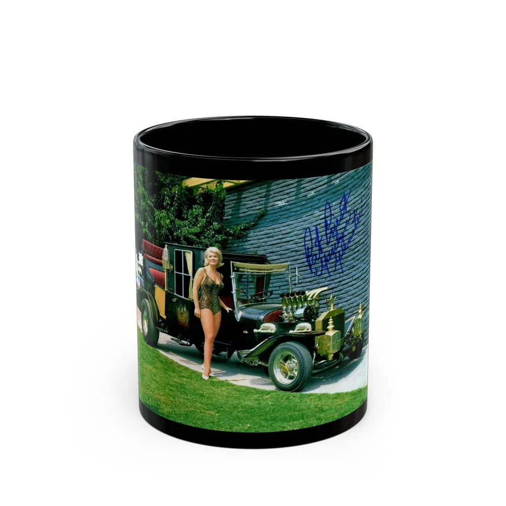 Pat Priest #13 (Vintage Female Icon) Black Coffee Mug-11oz-Go Mug Yourself