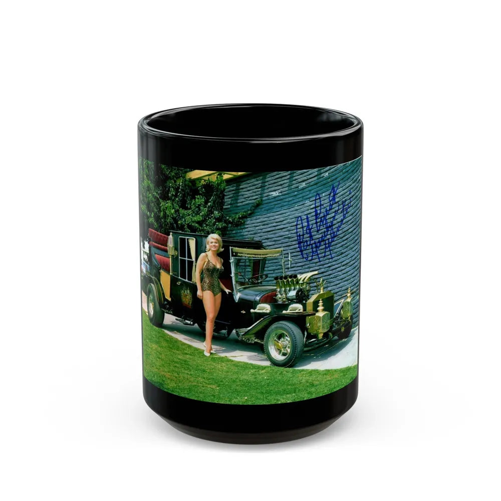 Pat Priest #13 (Vintage Female Icon) Black Coffee Mug-15oz-Go Mug Yourself