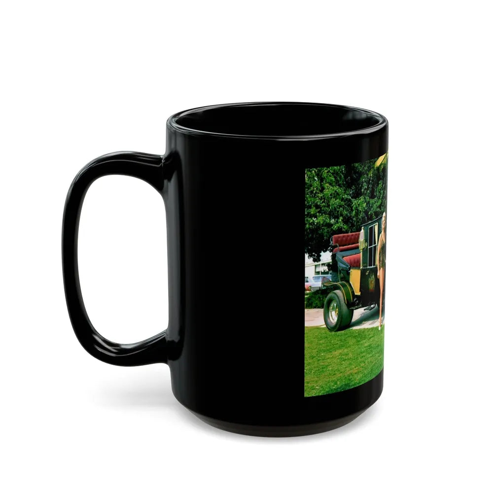 Pat Priest #13 (Vintage Female Icon) Black Coffee Mug-Go Mug Yourself