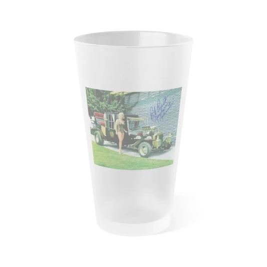 Pat Priest #13 (Vintage Female Icon) Frosted Pint Glass 16oz 16oz Frosted - Go Mug Yourself
