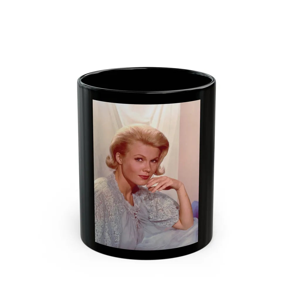 Pat Priest #20 (Vintage Female Icon) Black Coffee Mug-11oz-Go Mug Yourself