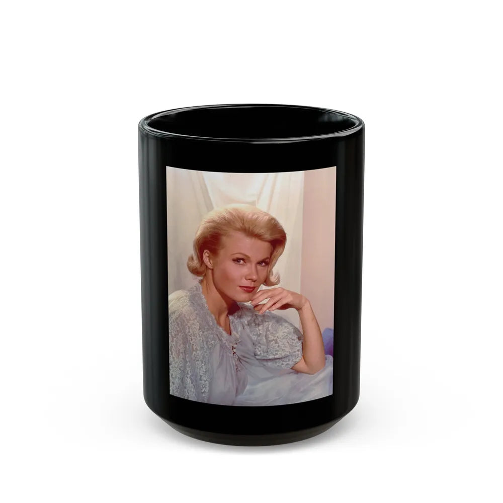 Pat Priest #20 (Vintage Female Icon) Black Coffee Mug-15oz-Go Mug Yourself