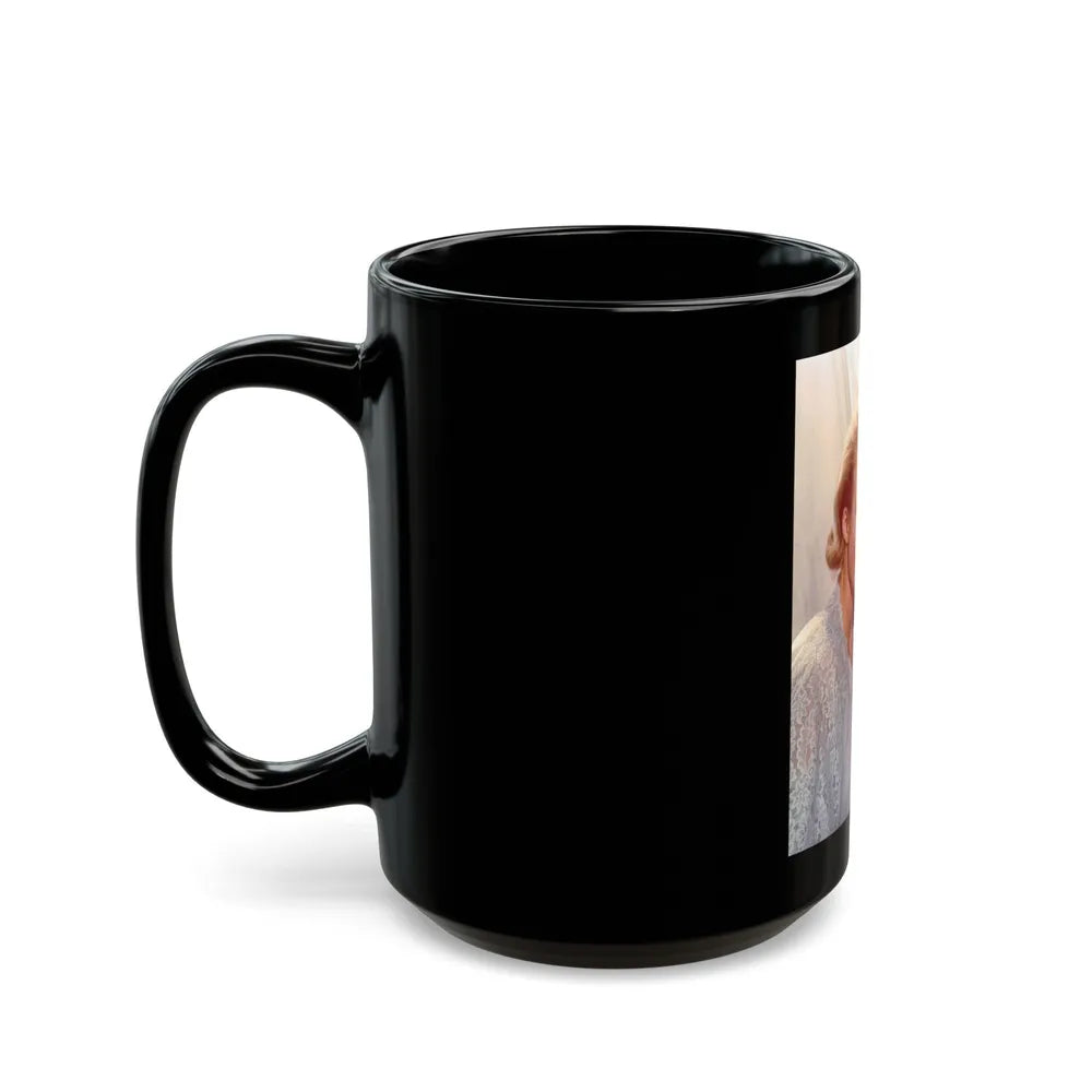 Pat Priest #20 (Vintage Female Icon) Black Coffee Mug-Go Mug Yourself