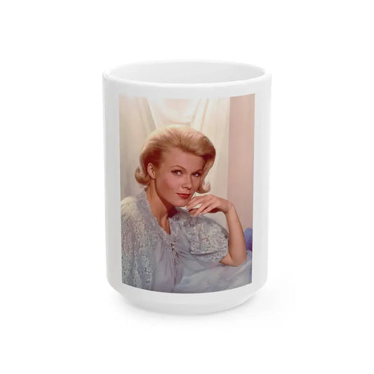 Pat Priest #20 (Vintage Female Icon) White Coffee Mug 15oz - Go Mug Yourself