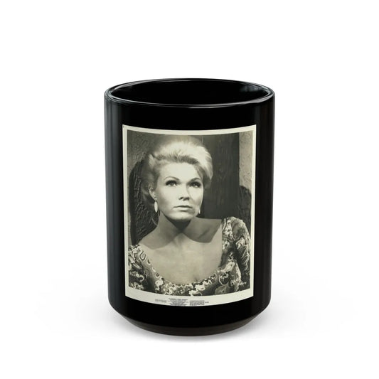 Pat Priest #21 (Vintage Female Icon) Black Coffee Mug-15oz-Go Mug Yourself