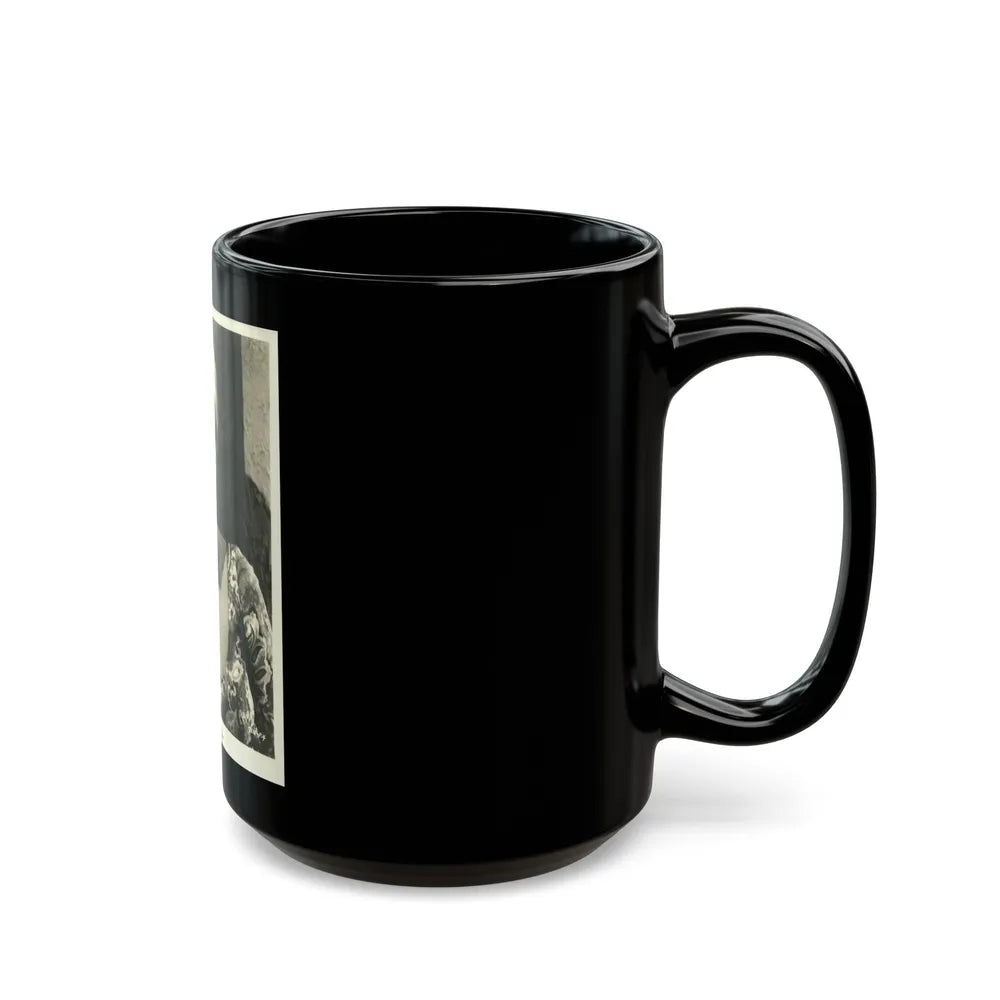 Pat Priest #21 (Vintage Female Icon) Black Coffee Mug-Go Mug Yourself