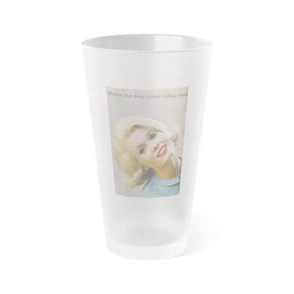 Pat Priest #22 (Vintage Female Icon) Frosted Pint Glass 16oz-16oz-Frosted-Go Mug Yourself