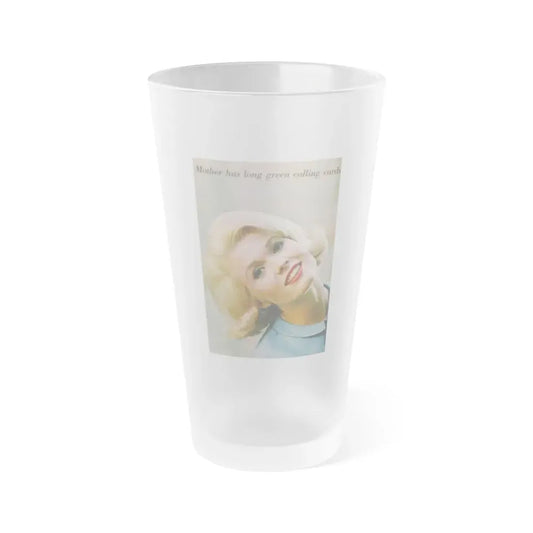 Pat Priest #22 (Vintage Female Icon) Frosted Pint Glass 16oz 16oz Frosted - Go Mug Yourself