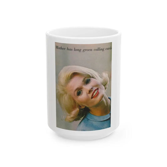 Pat Priest #22 (Vintage Female Icon) White Coffee Mug-15oz-Go Mug Yourself