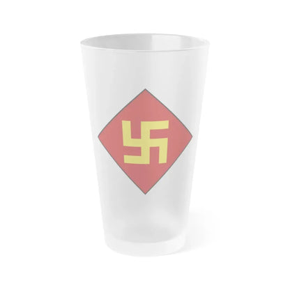Patch of the 45th Infantry Division 1924-1939 (U.S. Army) Frosted Pint Glass 16oz Default Title - Go Mug Yourself
