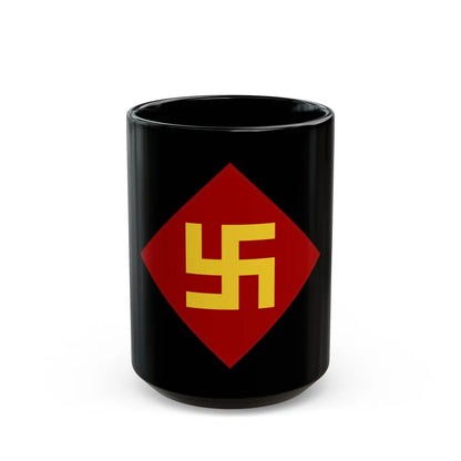 Patch of the 45th Infantry Division 19241939 (U.S. Army) Black Coffee Mug-15oz-Go Mug Yourself