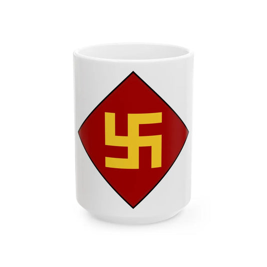 Patch of the 45th Infantry Division 19241939 (U.S. Army) White Coffee Mug-15oz-Go Mug Yourself