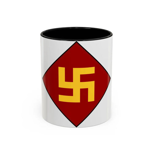 Patch of the 45th Infantry Division 19241939 (U.S. Army) Accent Coffee Mug 11oz Black - Go Mug Yourself