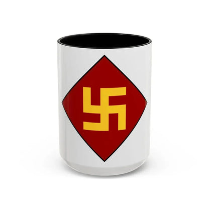 Patch of the 45th Infantry Division 19241939 (U.S. Army) Accent Coffee Mug 15oz Black - Go Mug Yourself