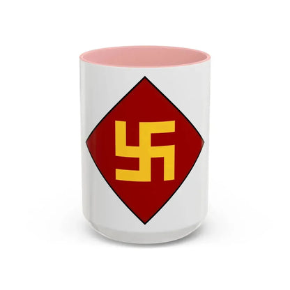 Patch of the 45th Infantry Division 19241939 (U.S. Army) Accent Coffee Mug 15oz Pink - Go Mug Yourself