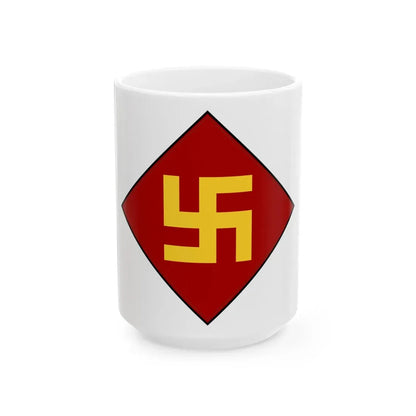Patch of the 45th Infantry Division 19241939 (U.S. Army) White Coffee Mug 15oz - Go Mug Yourself