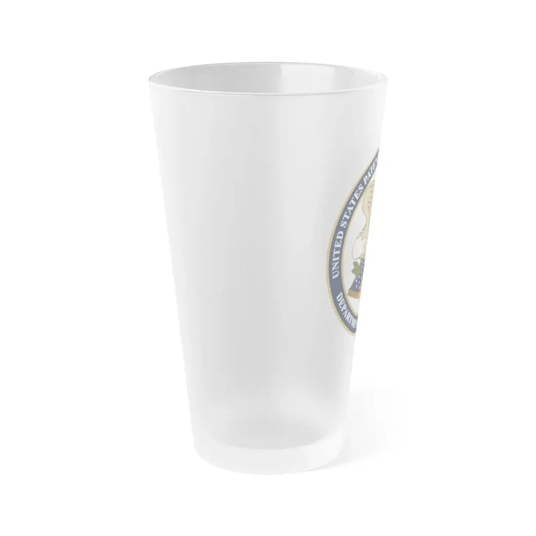 Patent and Trademark Office - Frosted Pint Glass 16oz - Go Mug Yourself