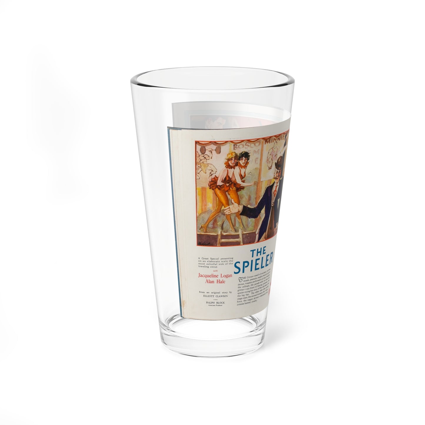 Pathe' Exhibitor's Book (1928-1929) 4 (Magazine Illustration) Pint Glass 16oz-Go Mug Yourself