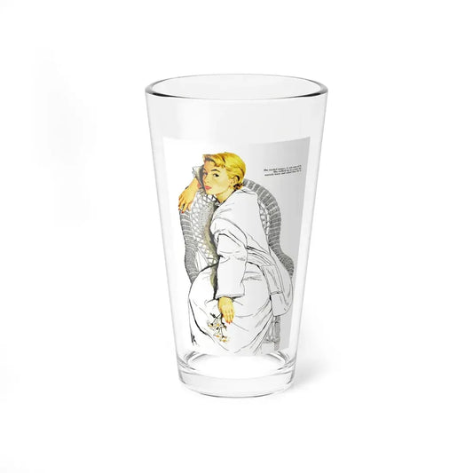 Patience, Good Housekeeping, February 1954 (Magazine Illustration) Pint Glass 16oz 16oz - Go Mug Yourself