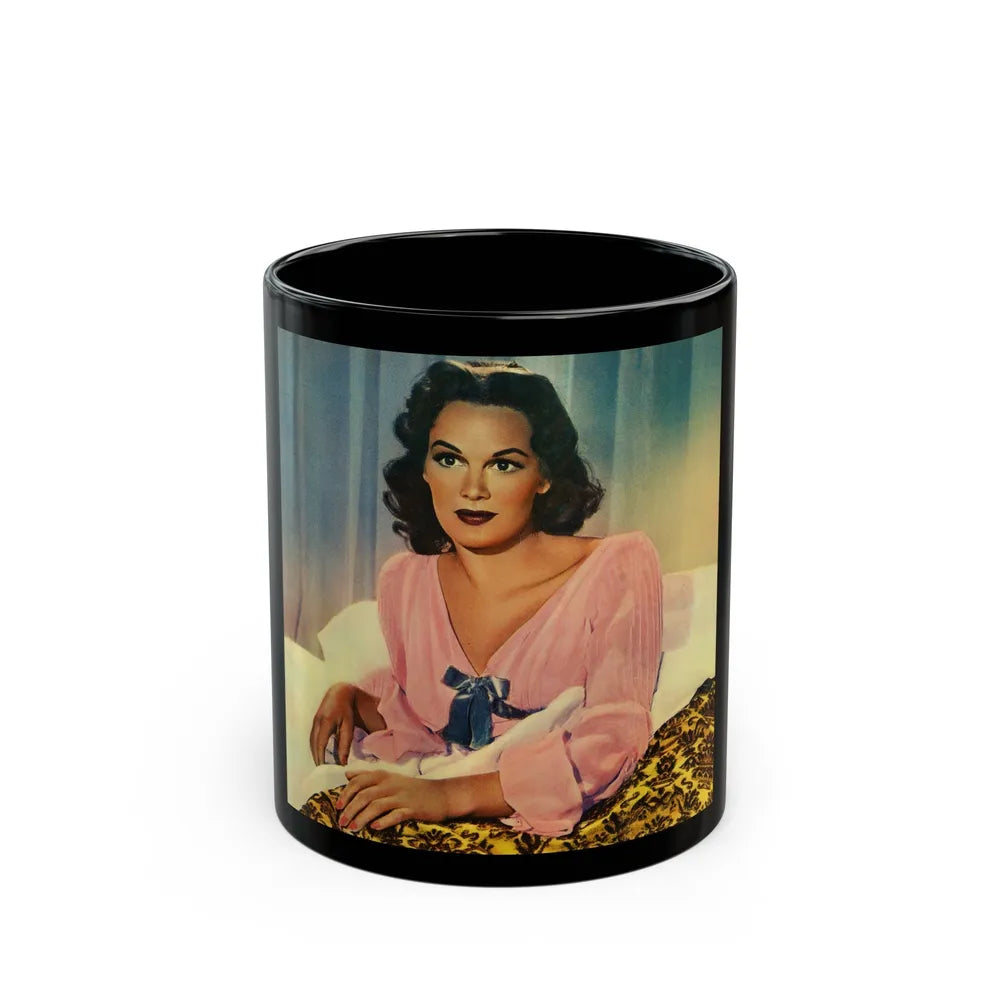 Patricia Medina #104 (Vintage Female Icon) Black Coffee Mug-11oz-Go Mug Yourself