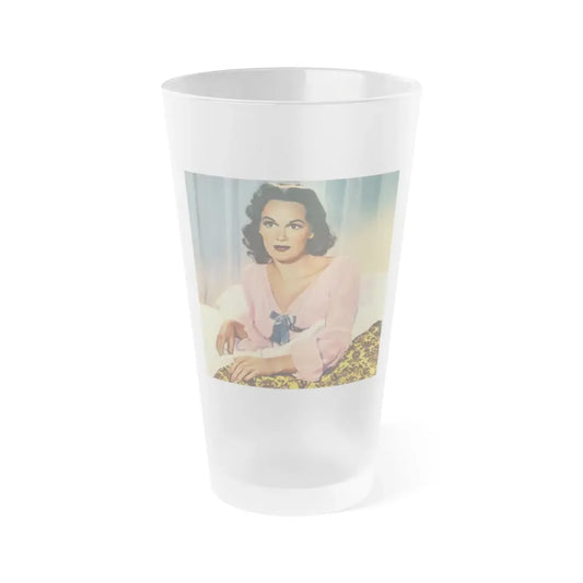 Patricia Medina #104 (Vintage Female Icon) Frosted Pint Glass 16oz 16oz Frosted - Go Mug Yourself