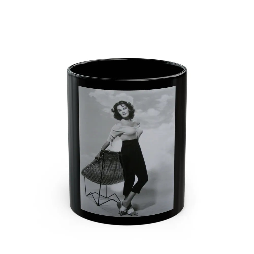 Patricia Medina #108 (Vintage Female Icon) Black Coffee Mug-11oz-Go Mug Yourself