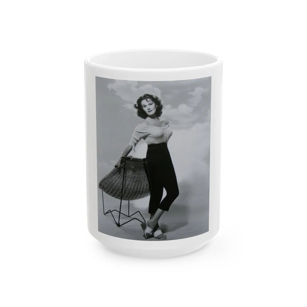 Patricia Medina #108 (Vintage Female Icon) White Coffee Mug-15oz-Go Mug Yourself