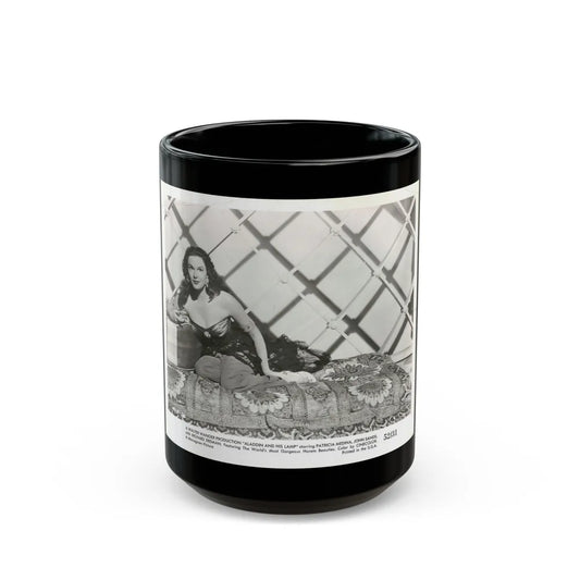 Patricia Medina #109 (Vintage Female Icon) Black Coffee Mug-15oz-Go Mug Yourself