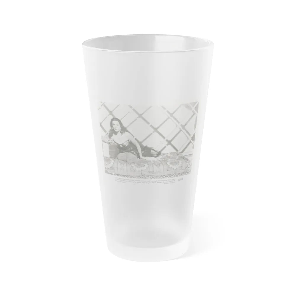 Patricia Medina #109 (Vintage Female Icon) Frosted Pint Glass 16oz-16oz-Frosted-Go Mug Yourself